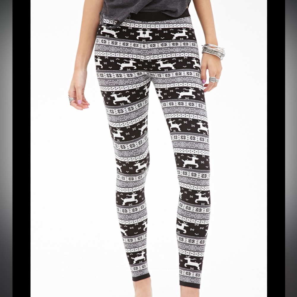 Cozy fair isle leggings